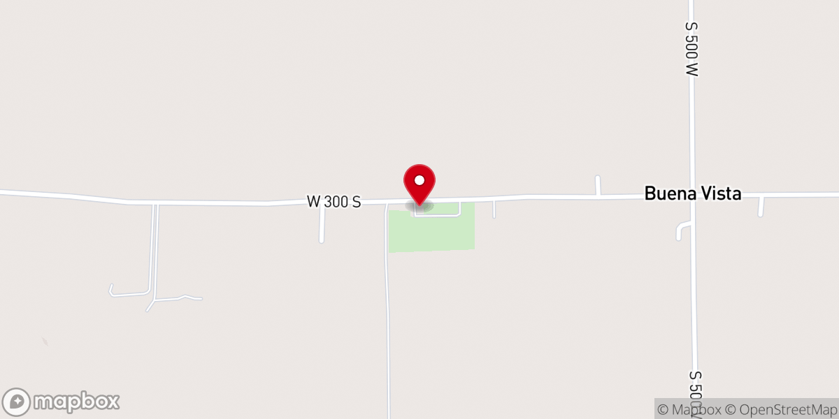 Map showing location of Buena Vista Community Church