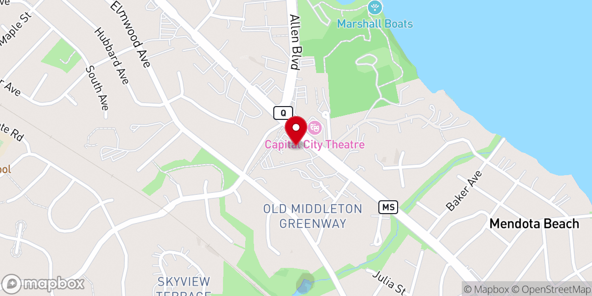 Map showing location of Asbury Church