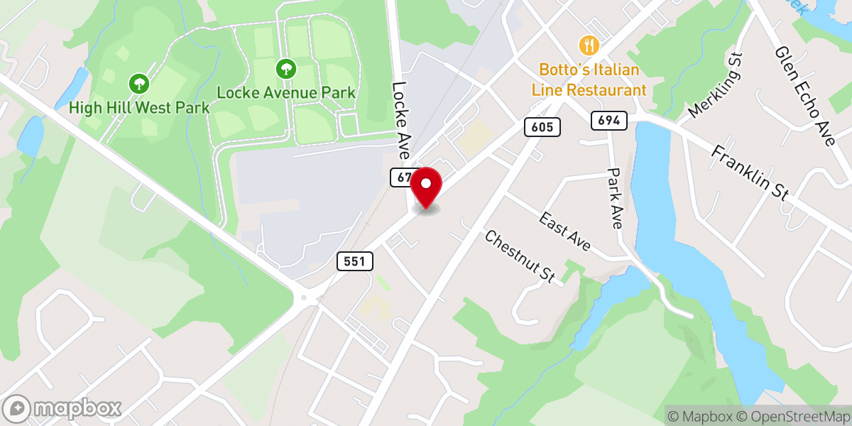 Map showing location of St James Pentecostal Church - The Powerhouse Center