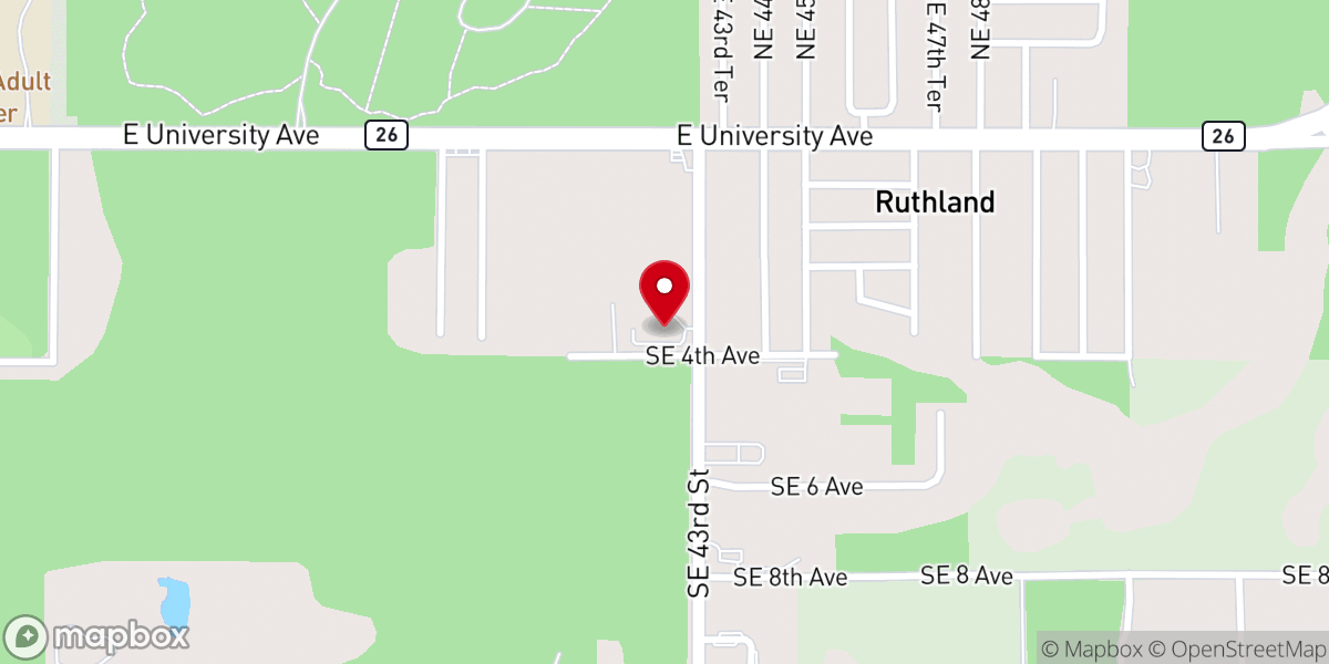 Map showing location of Compassionate Outreach