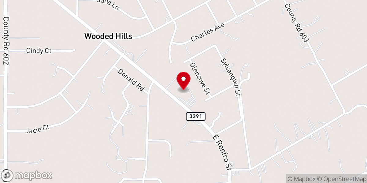 Map showing location of Cana Church