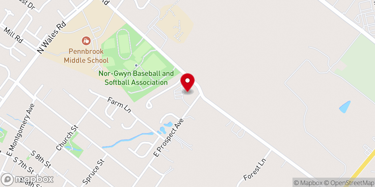 Map showing location of Sanctuary United Methodist Church