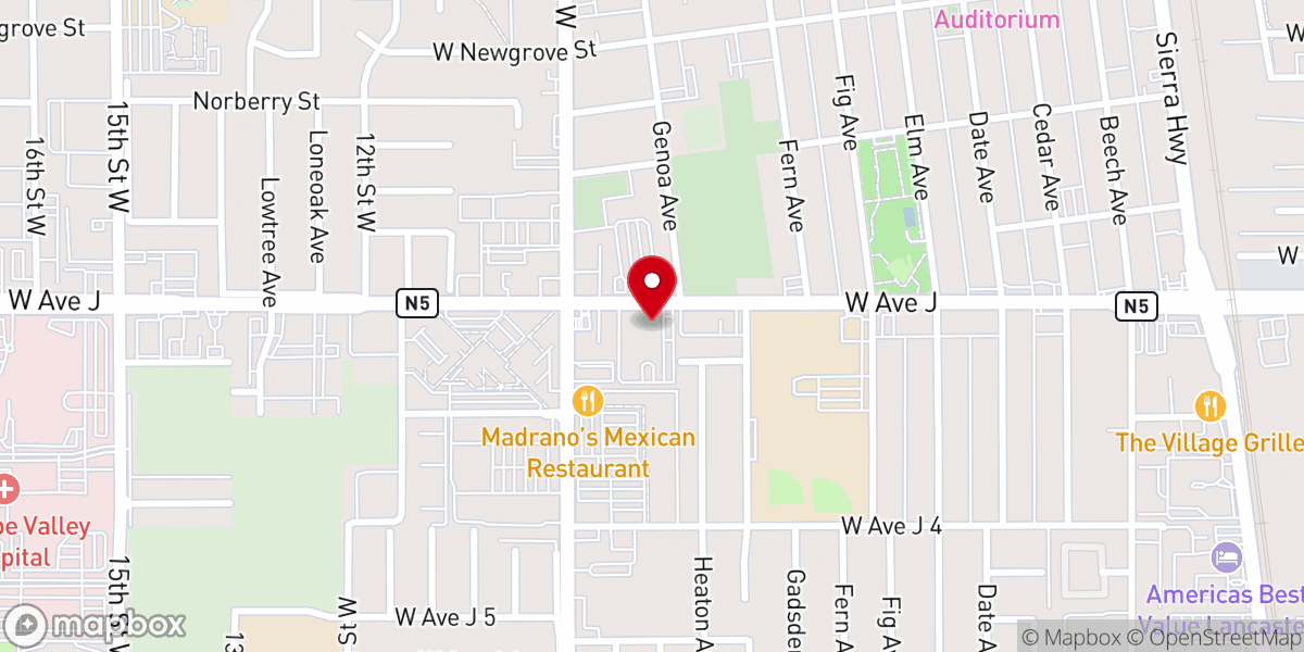 Map showing location of Lancaster United Methodist Church