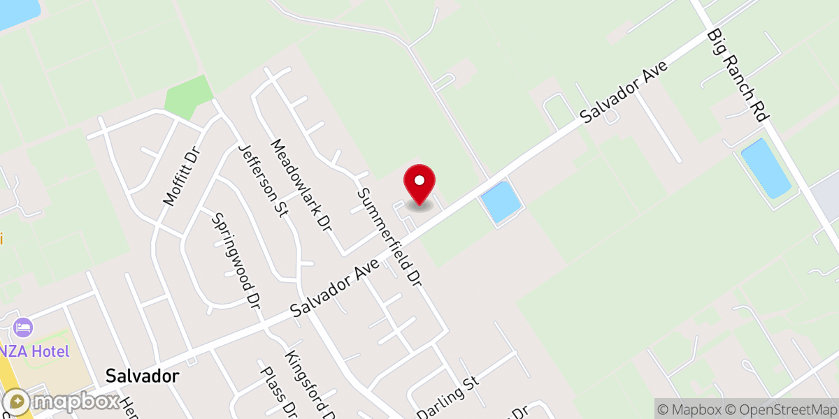 Map showing location of Covenant Presbyterian Church