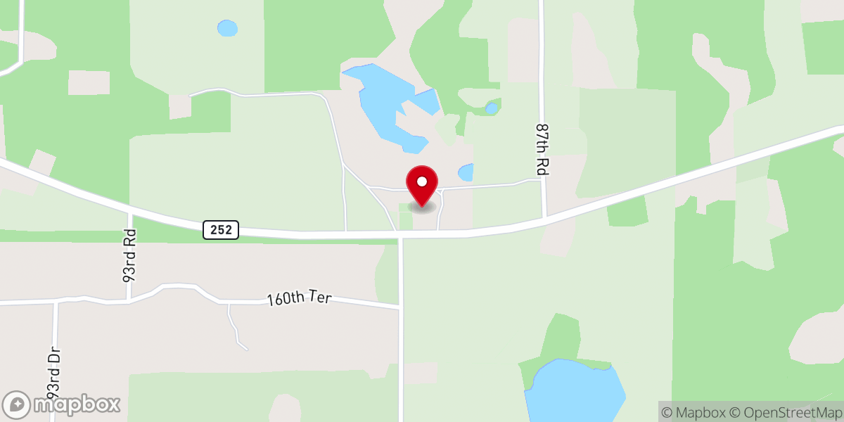Map showing location of Crawford Lake Primitive Baptist Church