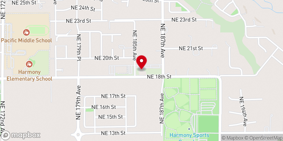 Map showing location of New Heights Church - East Vancouver Campus