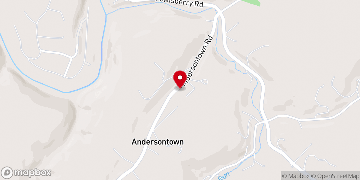 Map showing location of Mountain Grove Chapel