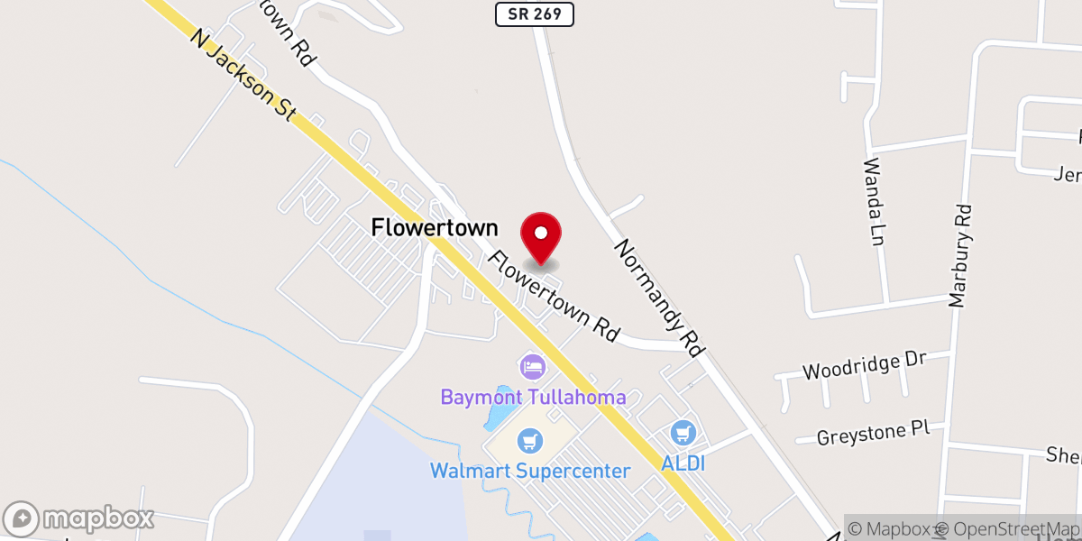 Map showing location of The Legacy Church Assemblies of God