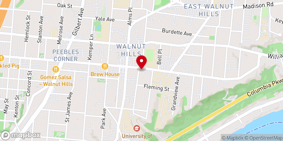 Map showing location of Echo Church