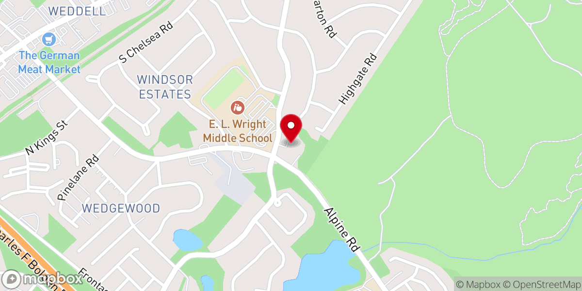 Map showing location of Windsor United Methodist Church