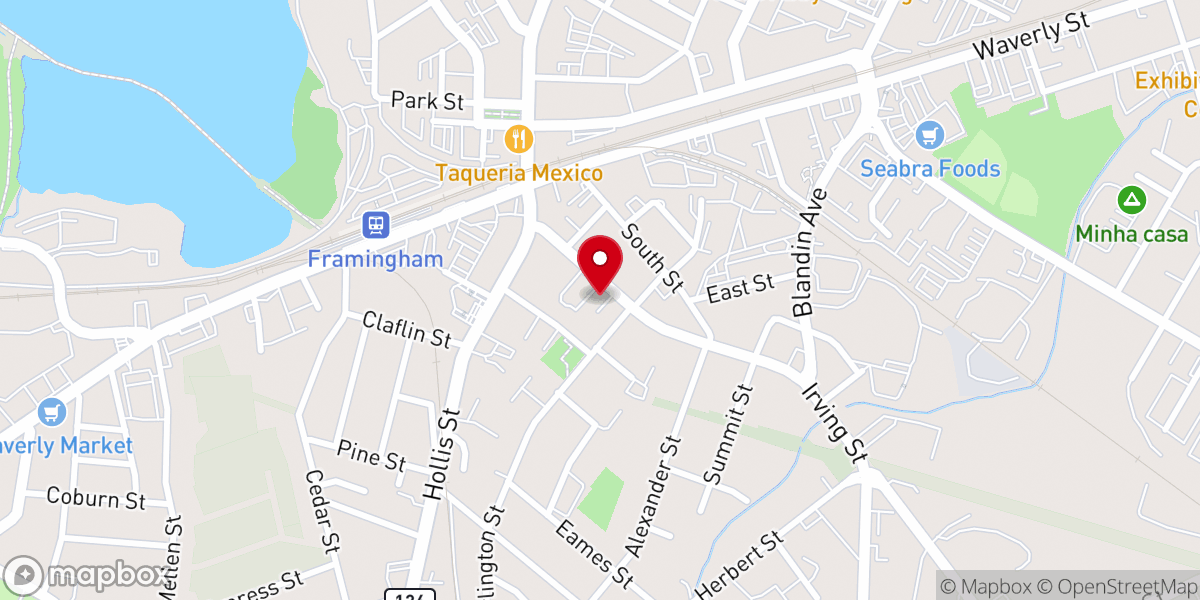 Map showing location of Igreja Evangelica Framingham ICCCHURCH
