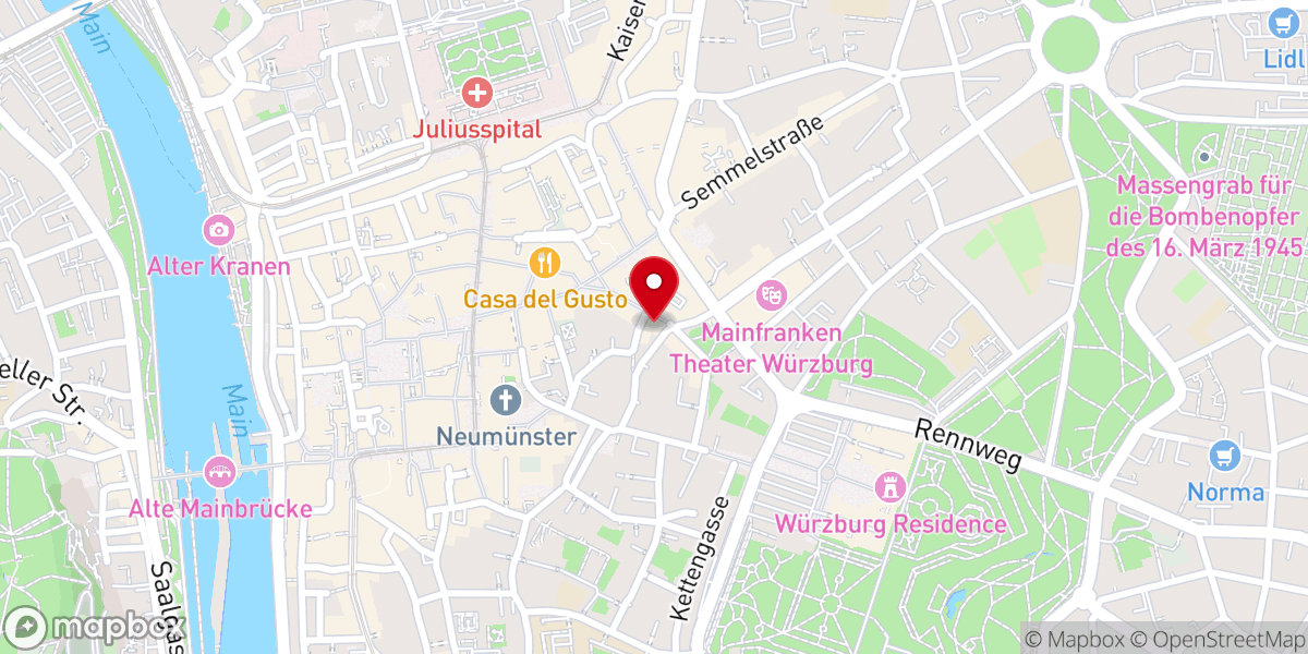 Map showing location of Kath.Dompfarramt