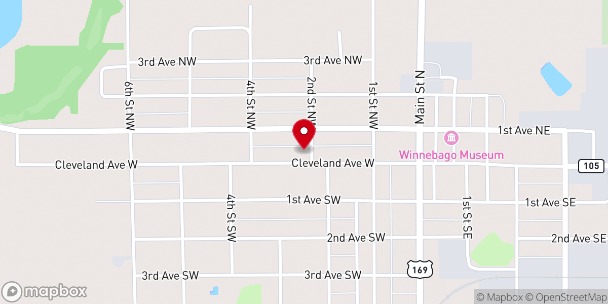Map showing location of Foundations Bible Church