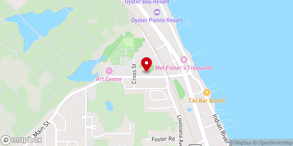 Map showing location of Sebastian Church of Christ