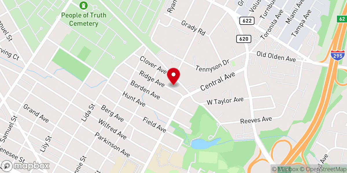 Map showing location of Jesus Christ Church of Faith Inc