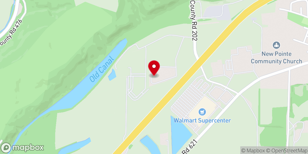 Map showing location of Coshocton Christian Tabernacle