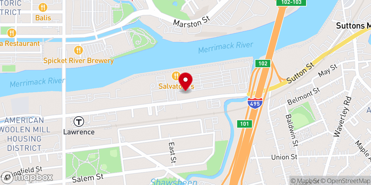 Map showing location of KVCC