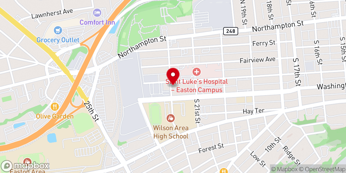 Map showing location of Easton Seventh-day Adventist Church