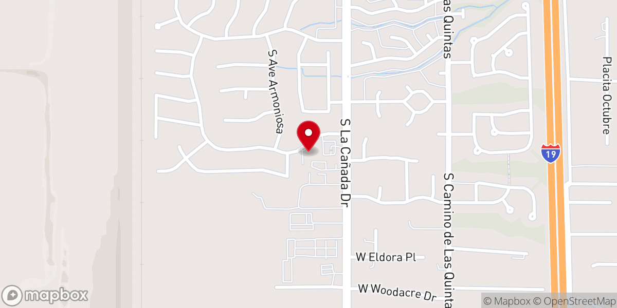 Map showing location of Sahuarita Seventh-day Adventist Church