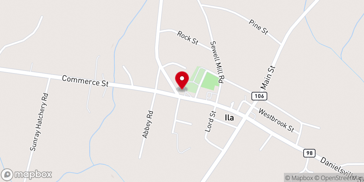 Map showing location of Mt Hermon Presbyterian Church