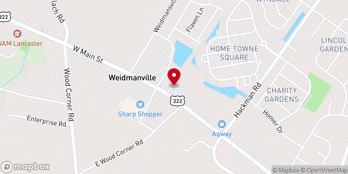 Map showing location of Elanco Dove Fellowship