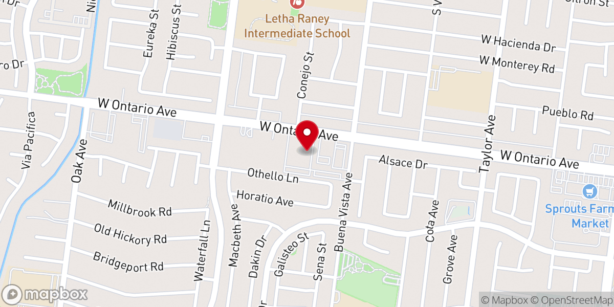 Map showing location of Northpoint Evangelical Free Church