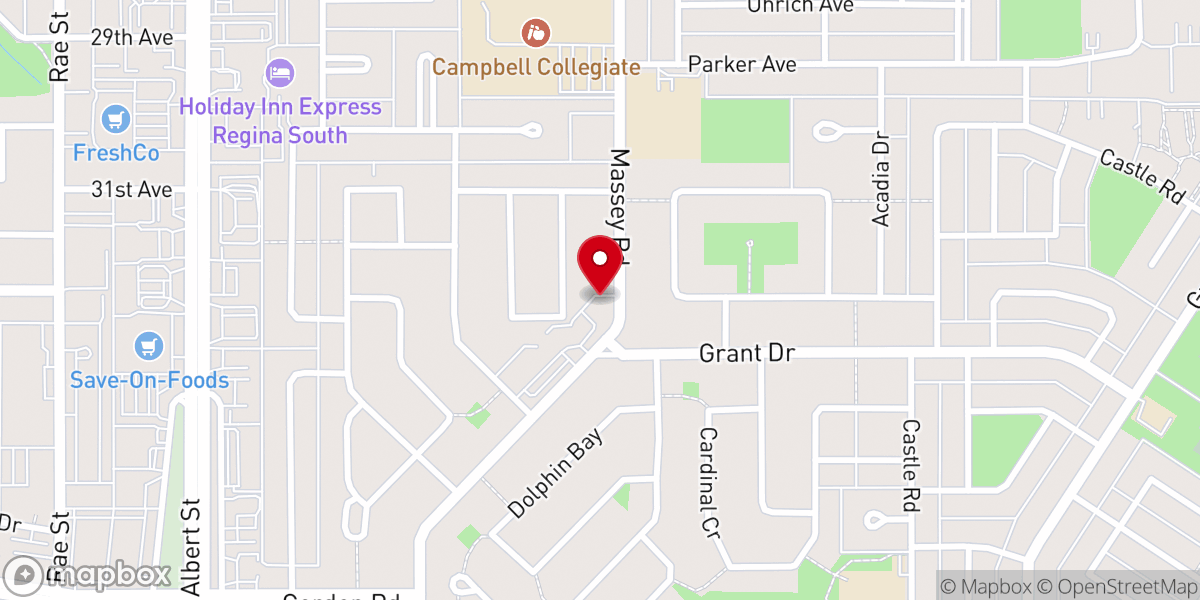 Map showing location of Our Savior's Lutheran Church