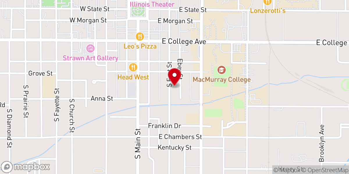 Map showing location of Mt Moriah Church-God In Christ
