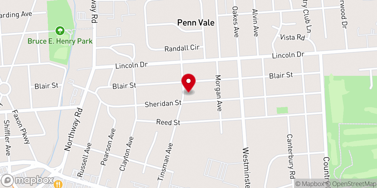Map showing location of His House of Praise