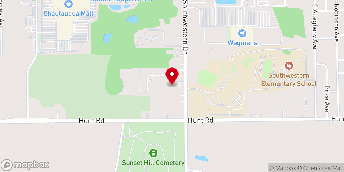 Map showing location of Chautauqua Colony