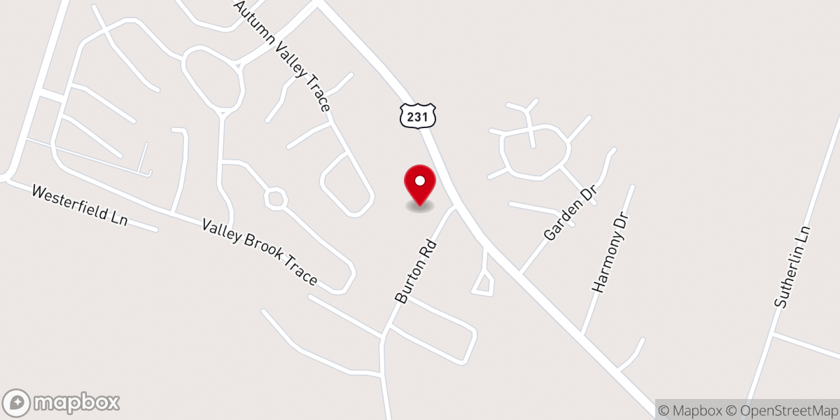 Map showing location of The Pentecostals of Owensboro