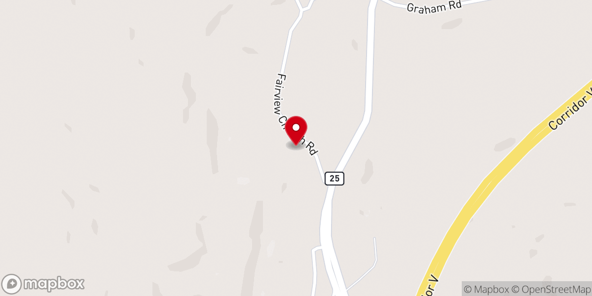 Map showing location of Union Chapel Church Of God