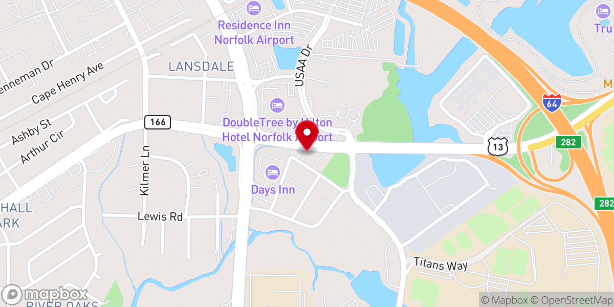 Map showing location of Church of Divine Deliverance