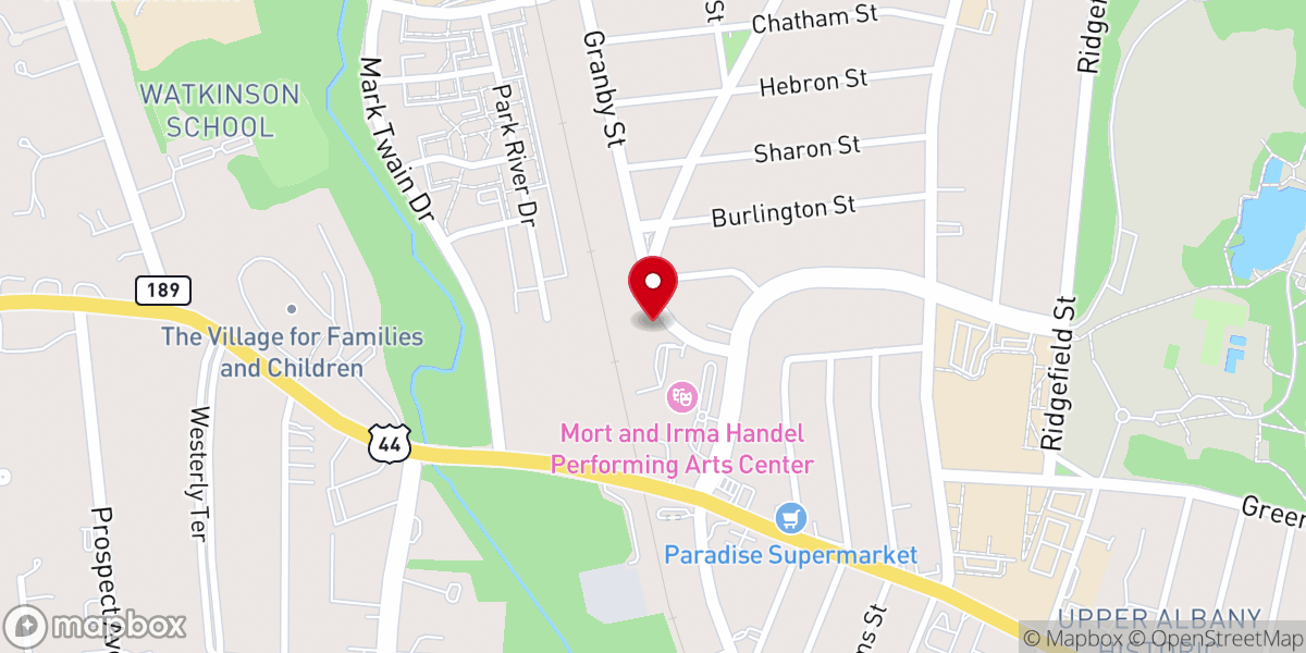 Map showing location of New Hope Christian Center