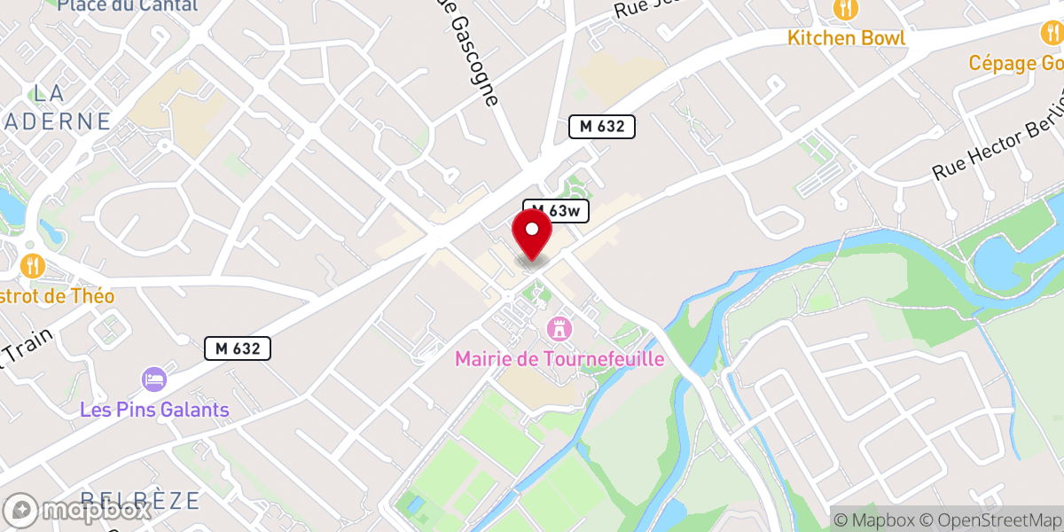 Map showing location of Église Saint-Pierre de Tournefeuille