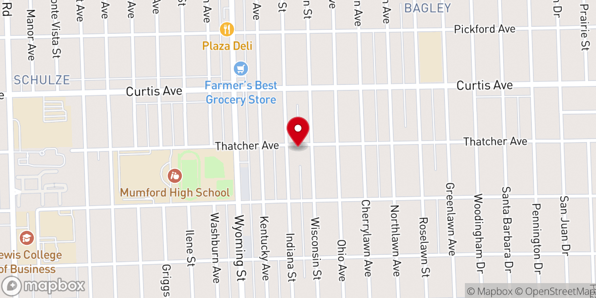 Map showing location of Holy Ghost and Fire Deliverance Church of God in Christ Inc