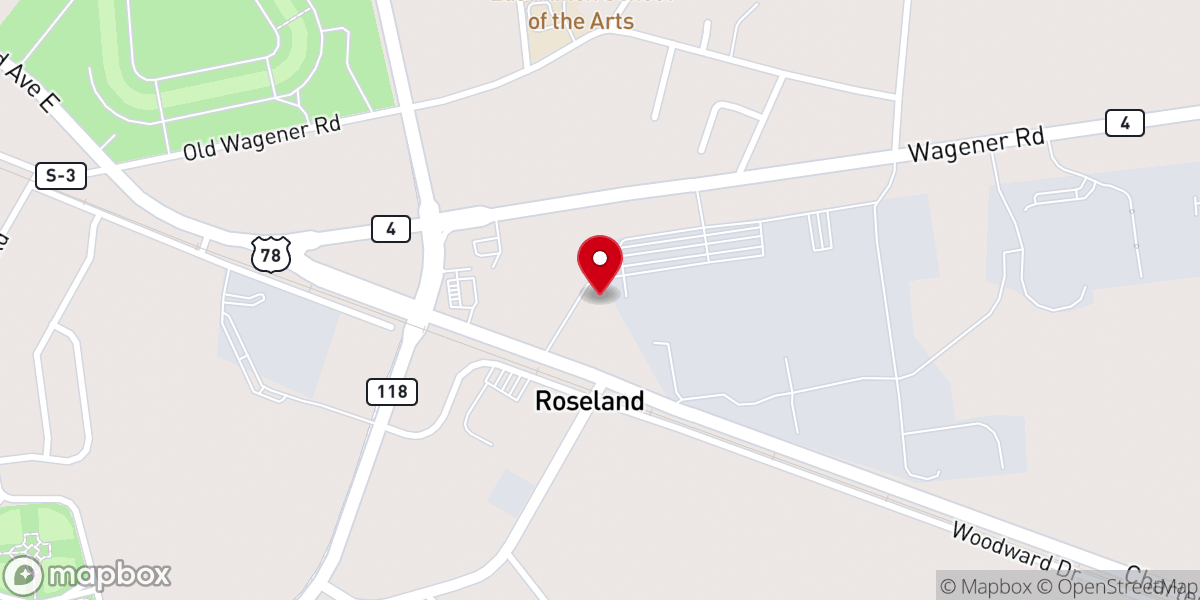 Map showing location of Oasis Church