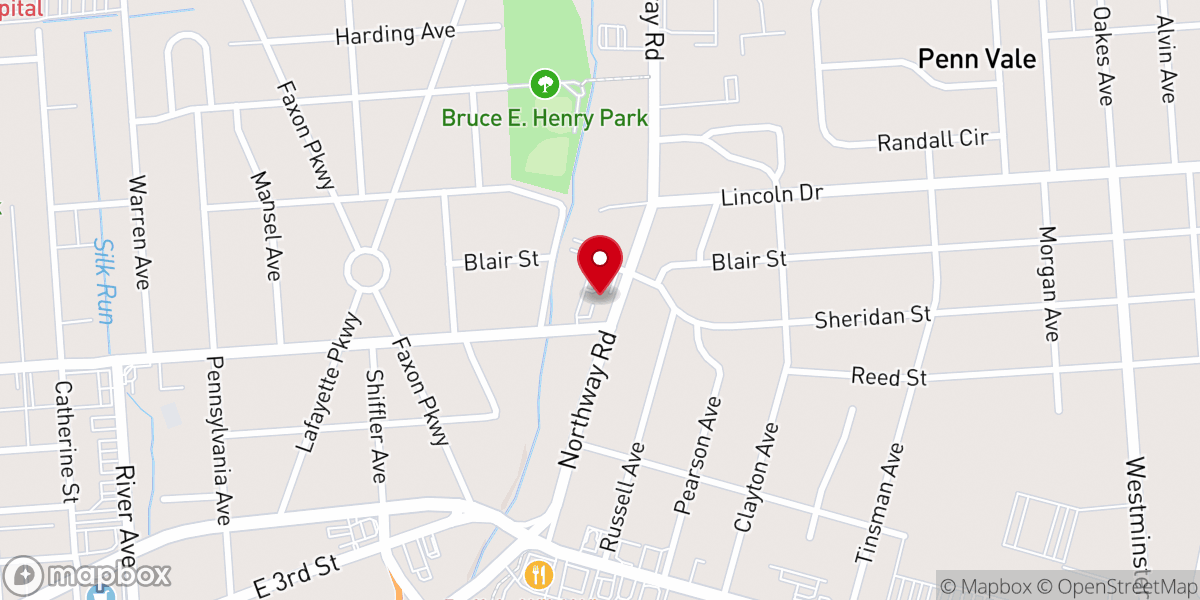 Map showing location of St Anns R C Church