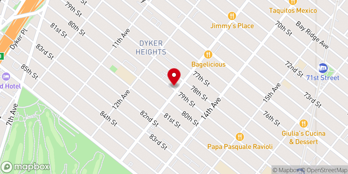 Map showing location of Twist Coffee