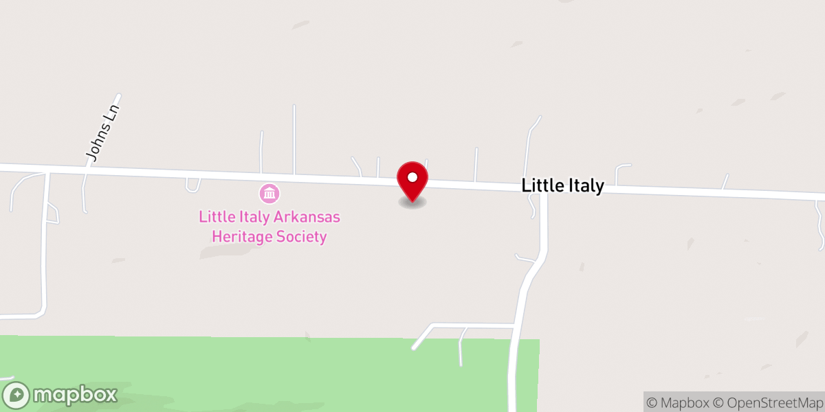 Map showing location of St. Francis of Assisi Catholic Church