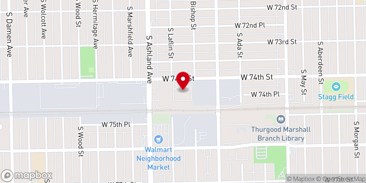 Map showing location of Freedom Temple Church of God In Christ
