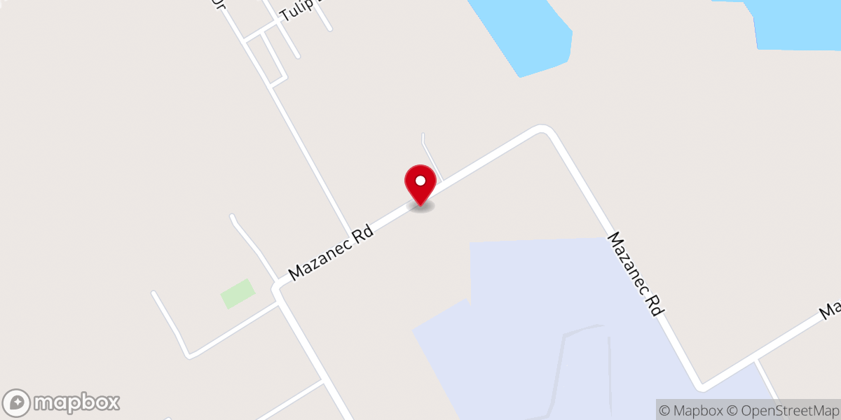 Map showing location of New Zion Missionary Baptist Church