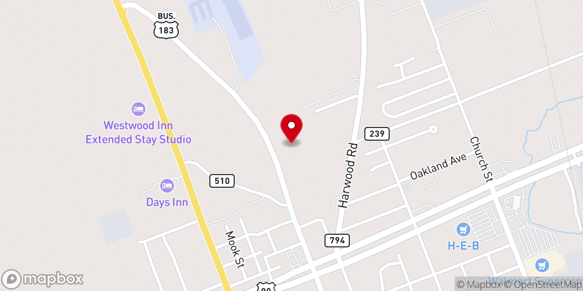 Map showing location of Gonzales Pioneer Village
