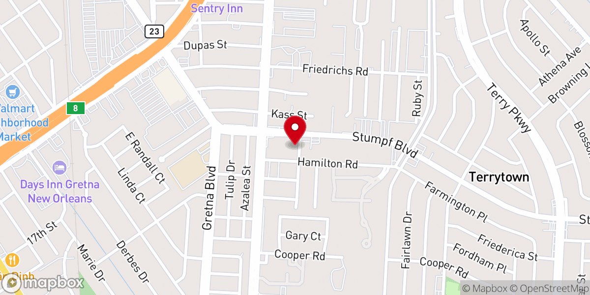 Map showing location of Church of the Living Word Christian Fellowship