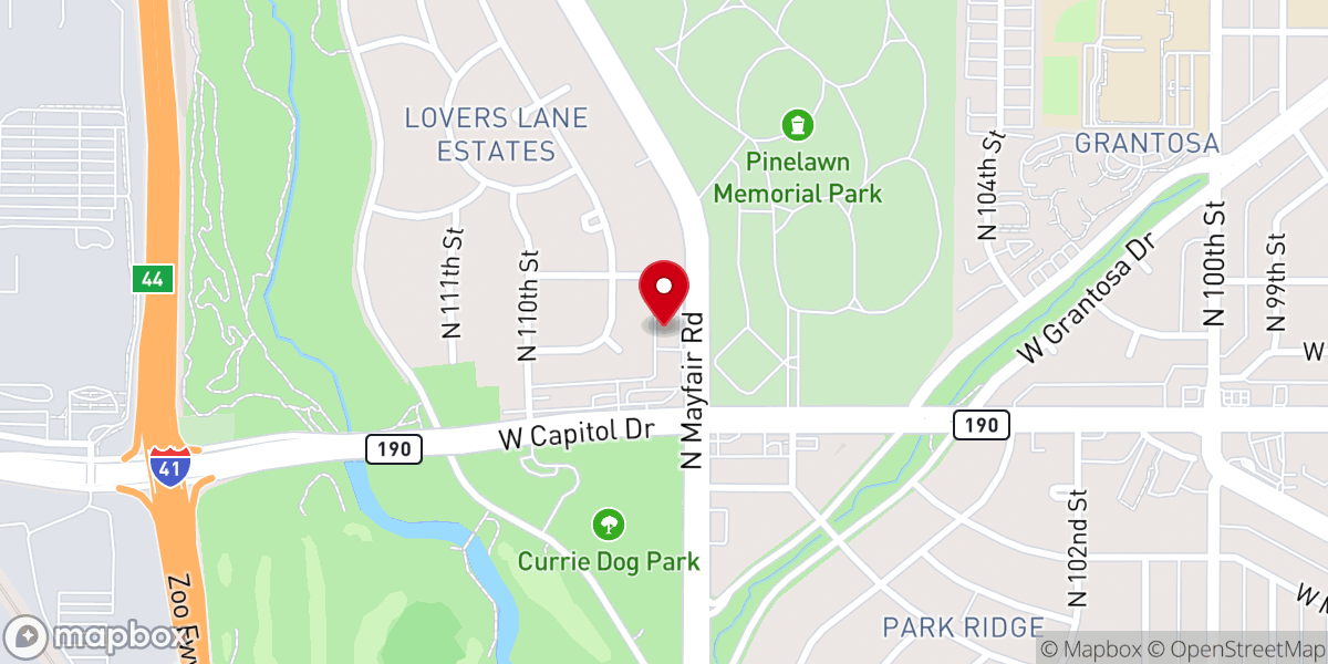 Map showing location of Compel Family Life Center