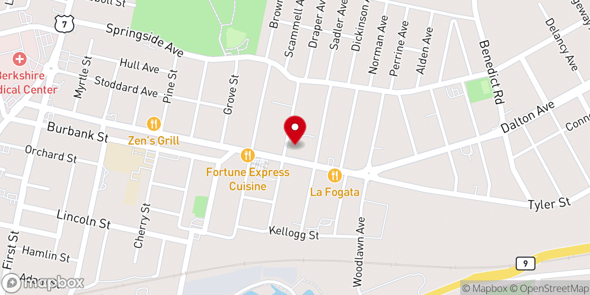 Map showing location of St. Mary's The Morning Star