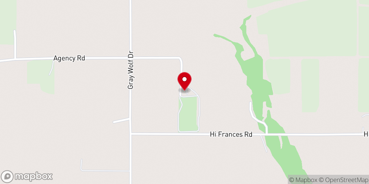 Map showing location of St. John Berchmans Mission Church