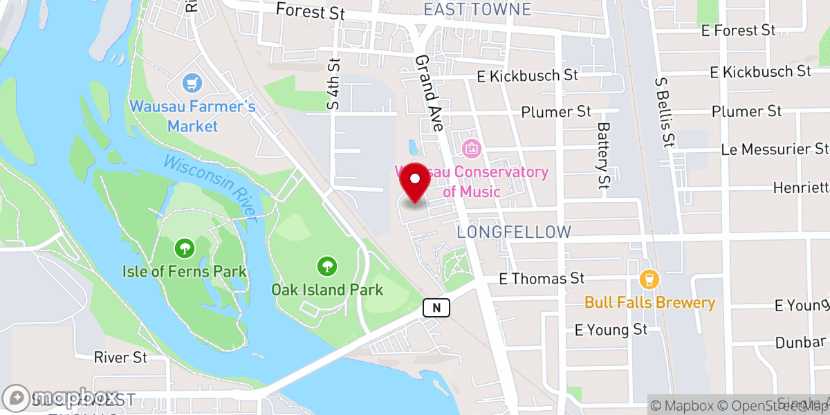 Map showing location of ThriveChurch