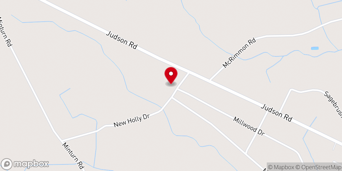 Map showing location of New Holly United Methodist Church
