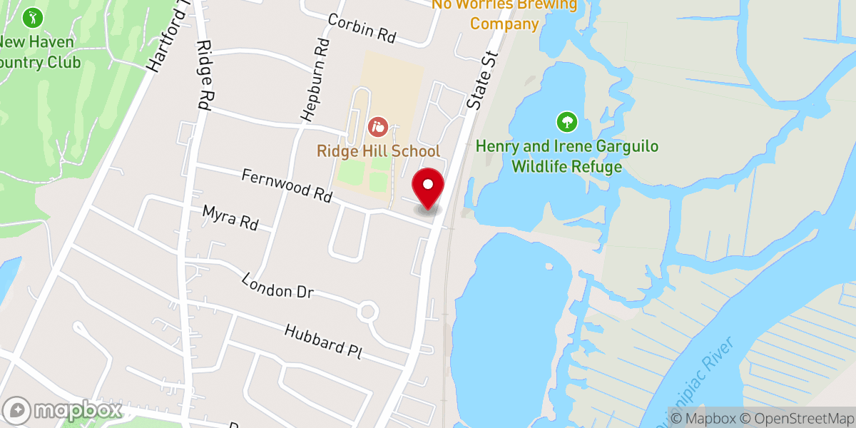 Map showing location of The Happy Church
